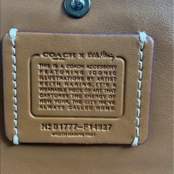 Coach x Keith Haring Leather Crossbody Clutch - Picture 4 of 7